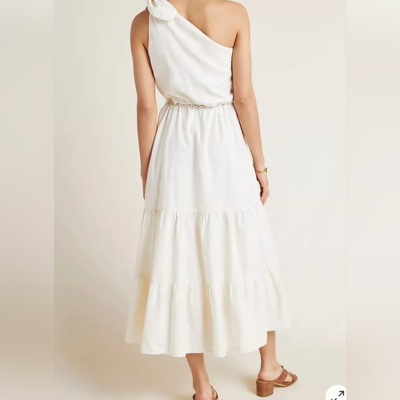 Anthropologie Corey Lynn Calter Athena One Shoulder Greek Dress - Picture 6 of 7